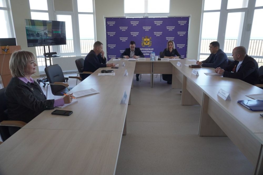 В Херсонской областной Думе прошло заседание комиссии по рассмотрению вопросов, связанных с реализацией национальных проектов и государственных программ Херсонской области под председательством Елены Дмитрук
