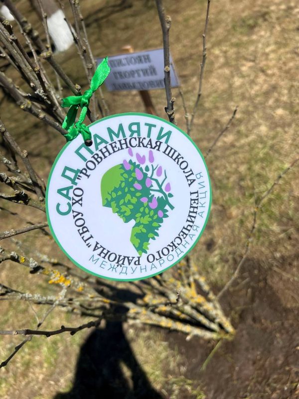 В селе Ровное состоялась акция «Сад Памяти»