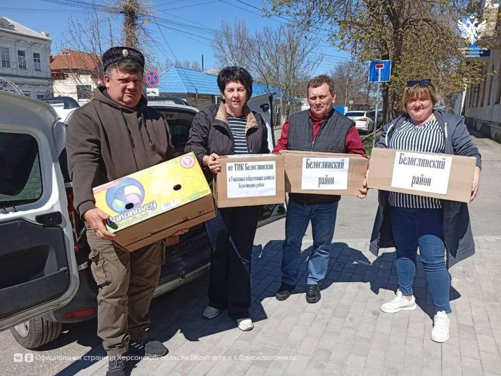 Более 1000 пасхальных куличей доставили в Херсонскую область из Белоглинского района Краснодарского края