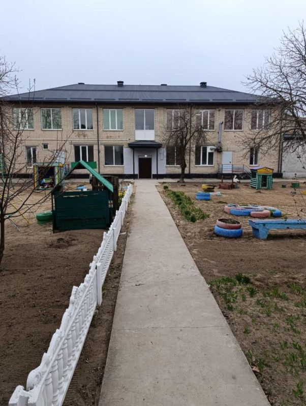 В селении Круглоозерка завершается капитальный ремонт детского сада