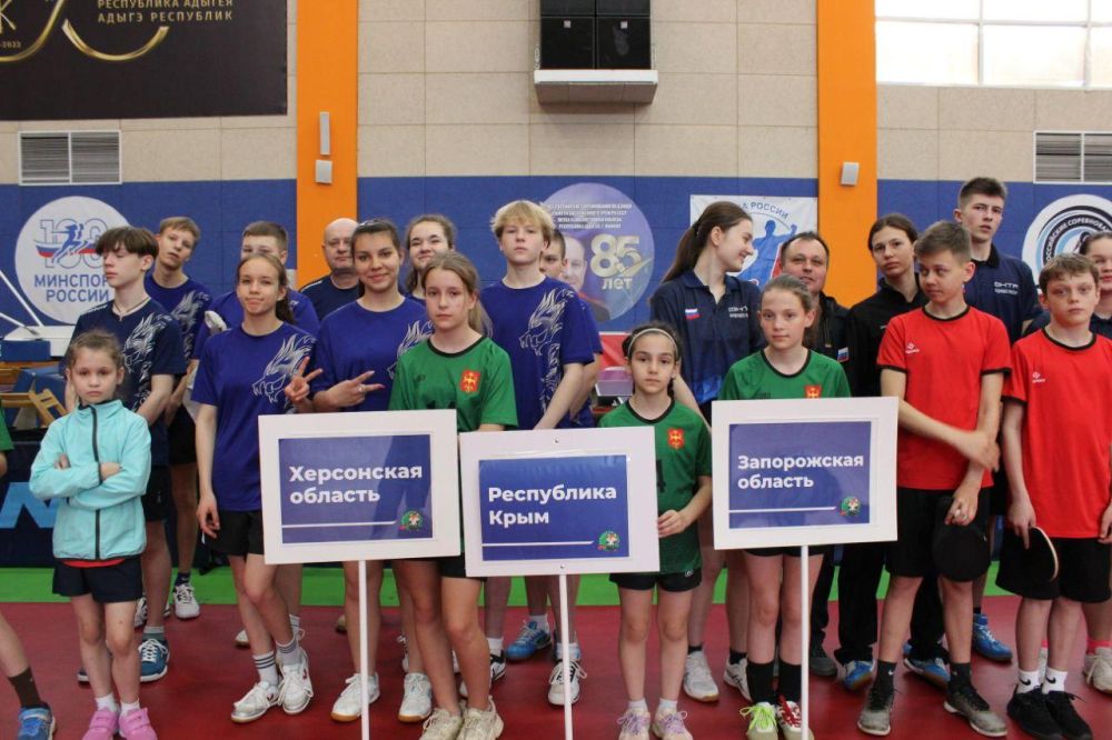 Юные теннисисты из Херсонской области участвуют в соревнованиях в Адыгее