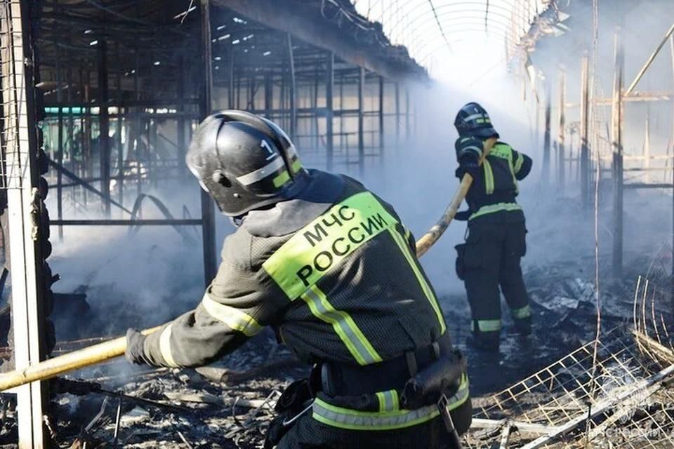 Херсонская прокуратура расследует причины пожара на рынке в Геническе