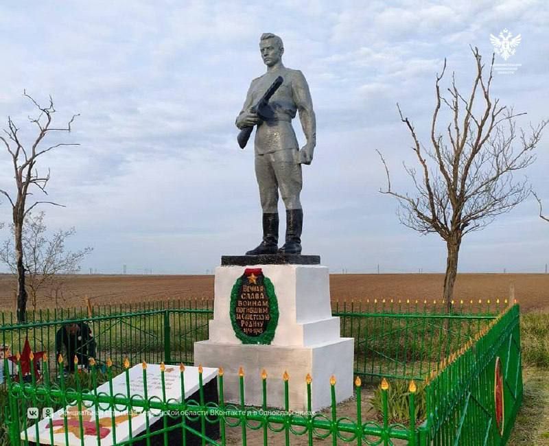 Рязанцы завершили благоустройство памятника Николаю Щедрину в Чаплинском округе