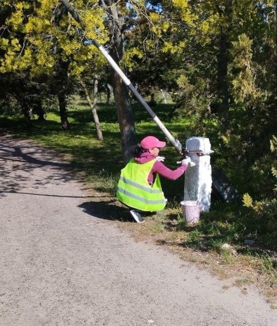 В Новой Збурьевке провели работы по благоустройству