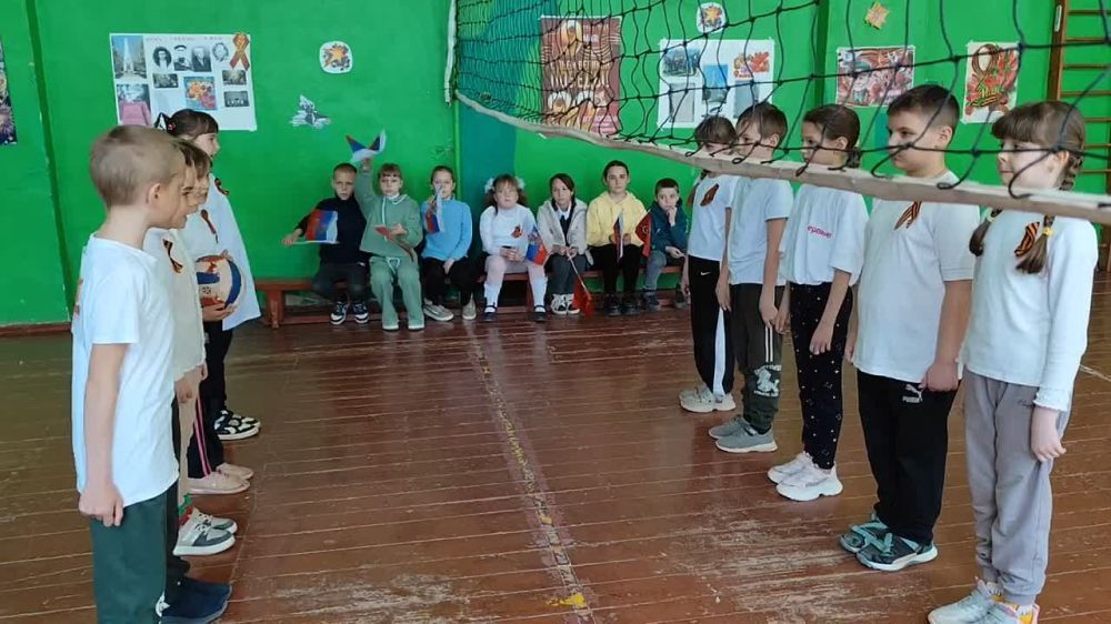 Пионербол в Горьковской школе в честь Дня Победы