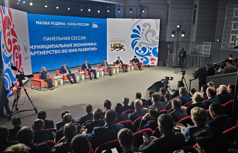 Глава Чаплинского муниципального округа Лилия Пуляева приняла участие в панельной сессии «Муниципальная экономика: партнерство во имя развития»