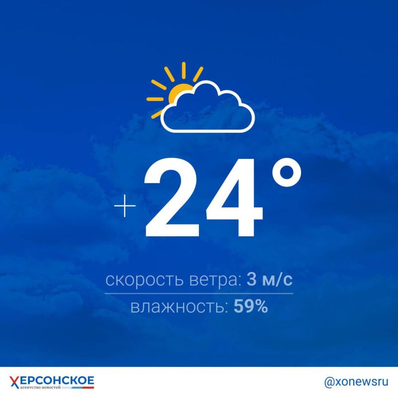 Переменная облачность ожидается в Херсонской области в четверг
