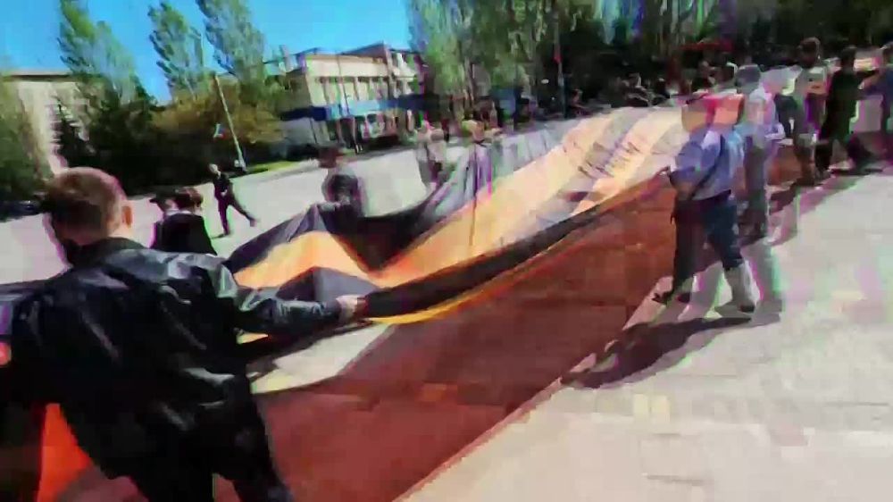 Александр Дудка: Георгиевская лента объединяет Херсонщину: эстафета в Скадовске