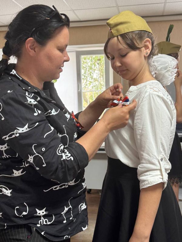 Патриотическая акция «Георгиевская ленточка» прошла в селе Красный Перекоп