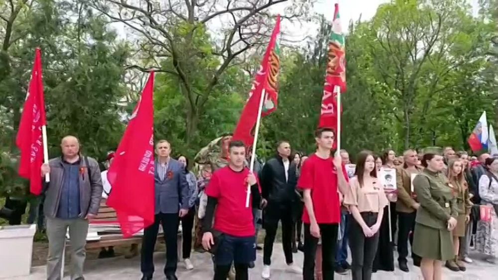 Акция «Свеча памяти», посвященная 80-летию Великой Победы, состоялась сегодня в Геническе