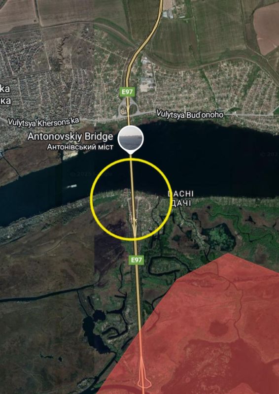 НА ХЕРСОНСКОМ ФРОНТЕ. Украинско-атлантистские силы предприняли попытку высадки десантных групп на левом (южном) берегу Днепра, в районе неработающего Антоновского моста в Херсонской области