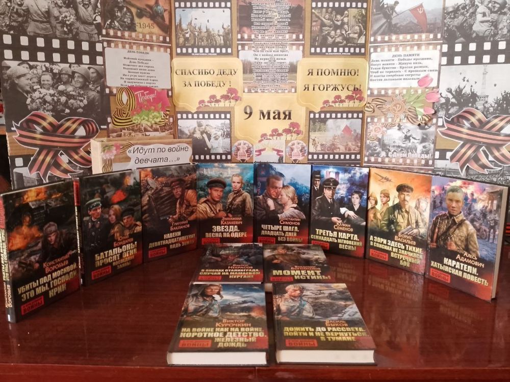 В сельских библиотеках Чаплинского муниципального округа провели ряд мероприятий, посвящённых 80-летию Победы