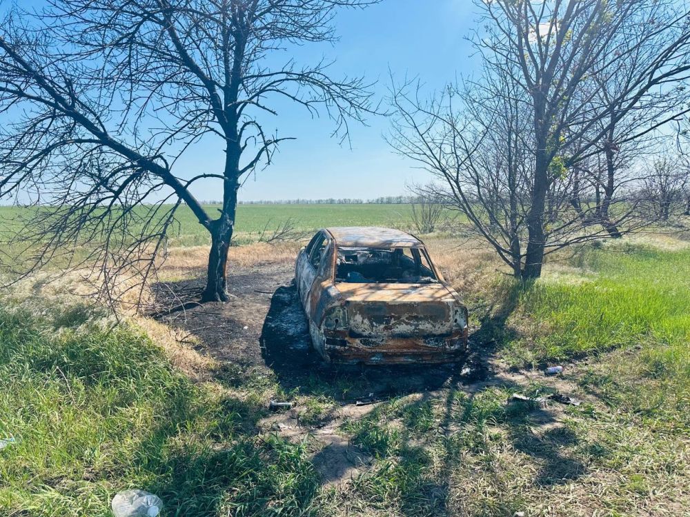 Разбитые машины, грязные обочины по дороге от села Коробки до пгт.Новая Маячка