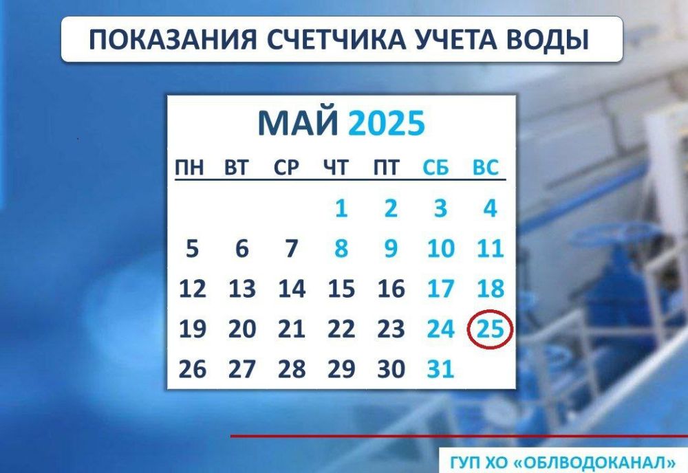 Уважаемые абоненты!. Напоминаем о необходимости передавать показания счетчиков учета воды до 25 числа текущего месяца