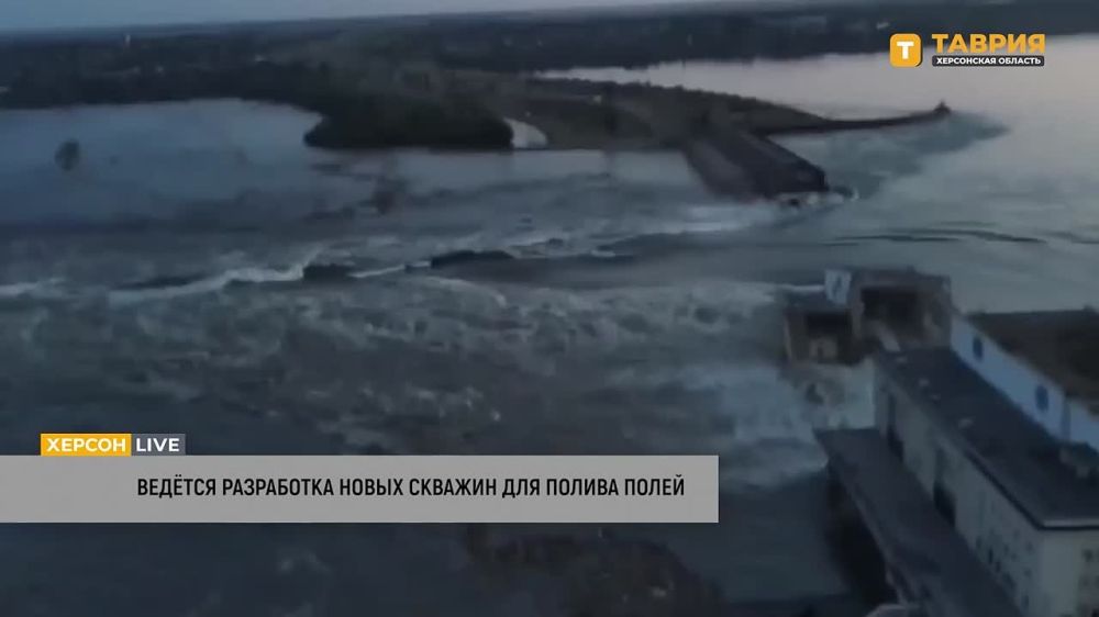 В Скадовском округе проводятся работы по созданию новых скважин для обеспечения полива полей, заявил Александр Дудка