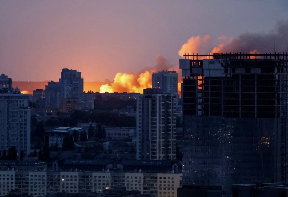 Виды Киева после ночной атаки