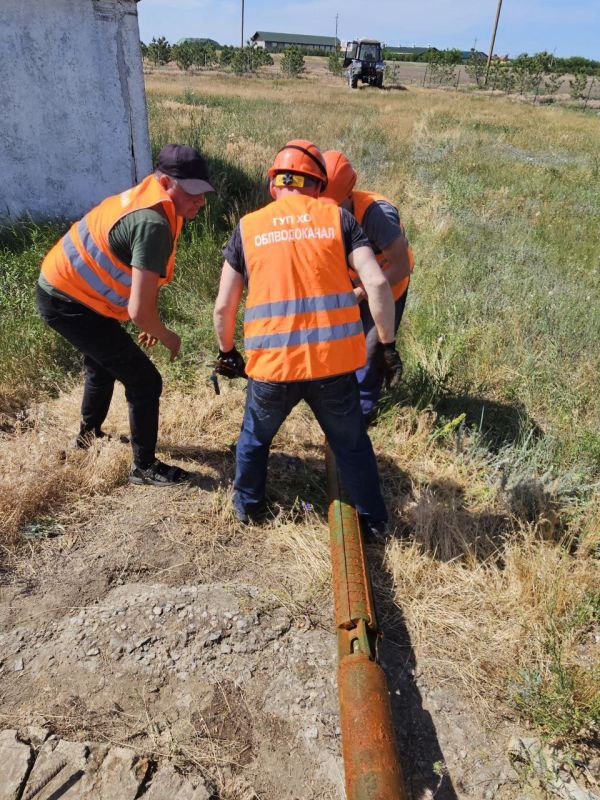 Выполнен комплекс работ по обслуживанию систем водоснабжения и водоотведения в Каховском округе