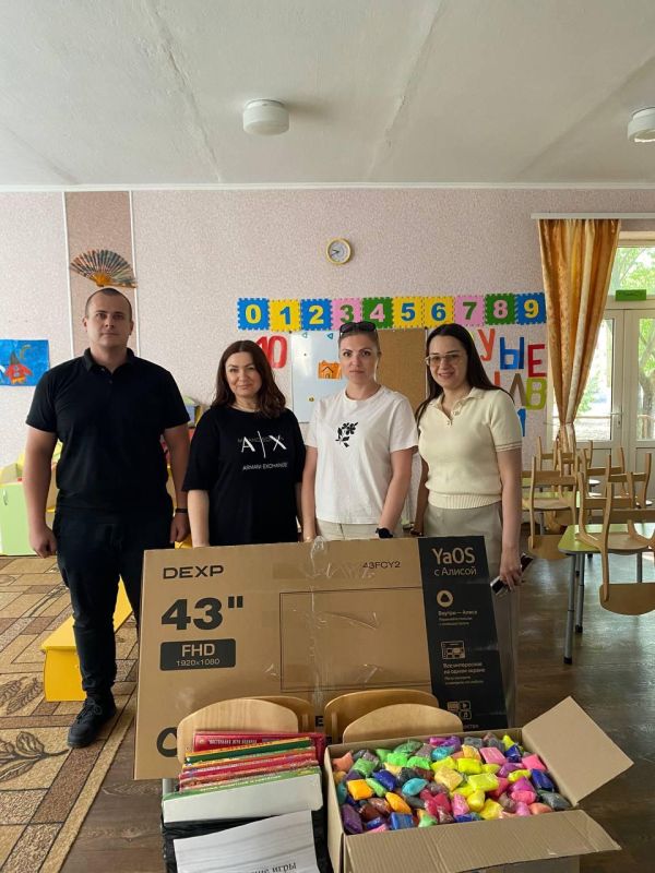 Рязанцы привезли гумпомощь в Верхнерогачикский ясли-сад «Березка»