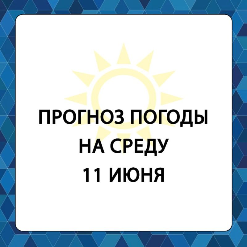 Прогноз погоды в Алешкинском муниципальном округе на среду, 11 июня