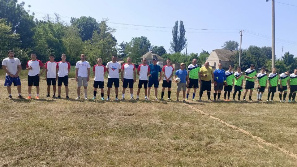 Товарищеский матч по футболу в селе Тарасовка