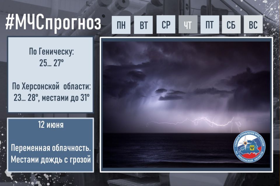 июня в городе Геническ ожидается: