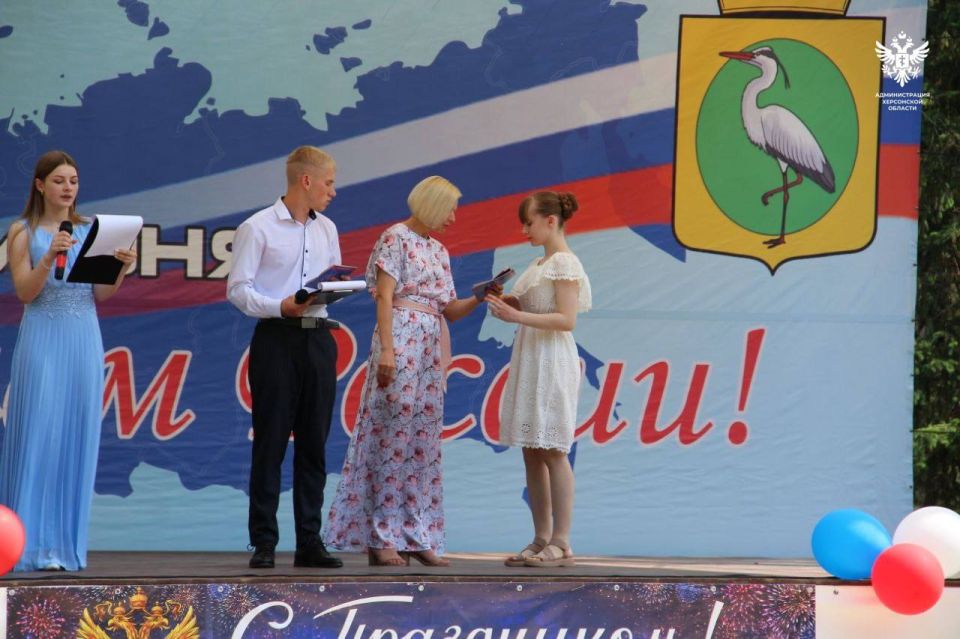 В Чаплинке ярко отпраздновали День России