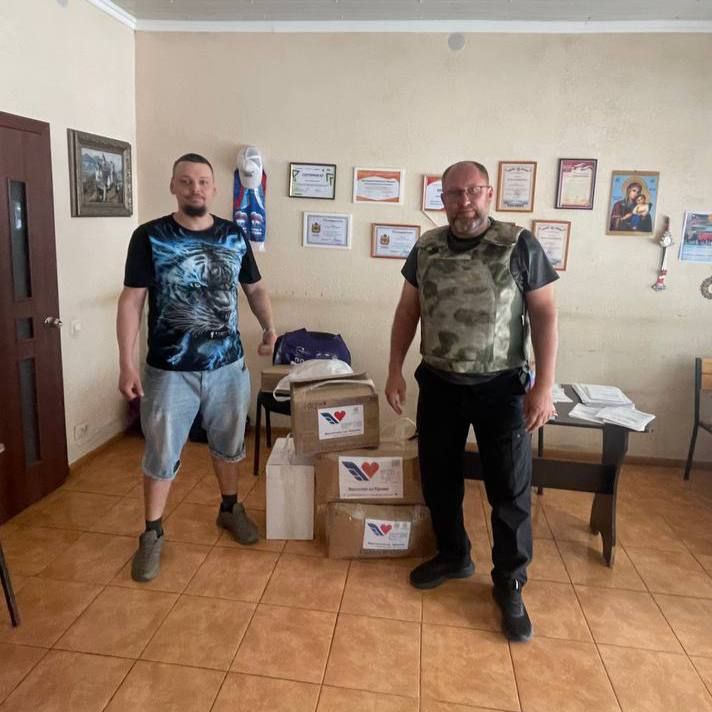 Валерия Петрусевич: Отвезли небольшую гуманитарную помощь нашим защитникам, которые обращаются в штаб Новой Каховки