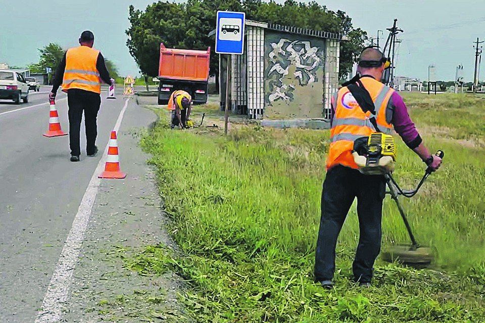 Участок трассы от Геническа до Новоалексеевки благоустроят к середине лета