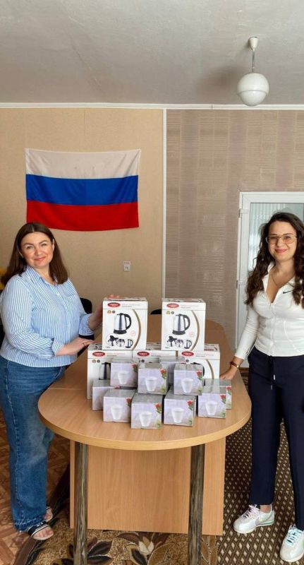 Администрация Верхнерогачикского округа передала в ГБДОУ ХО ясли-сад «Березка» поступившую гуманитарную помощь от Народного фронта Херсонской области