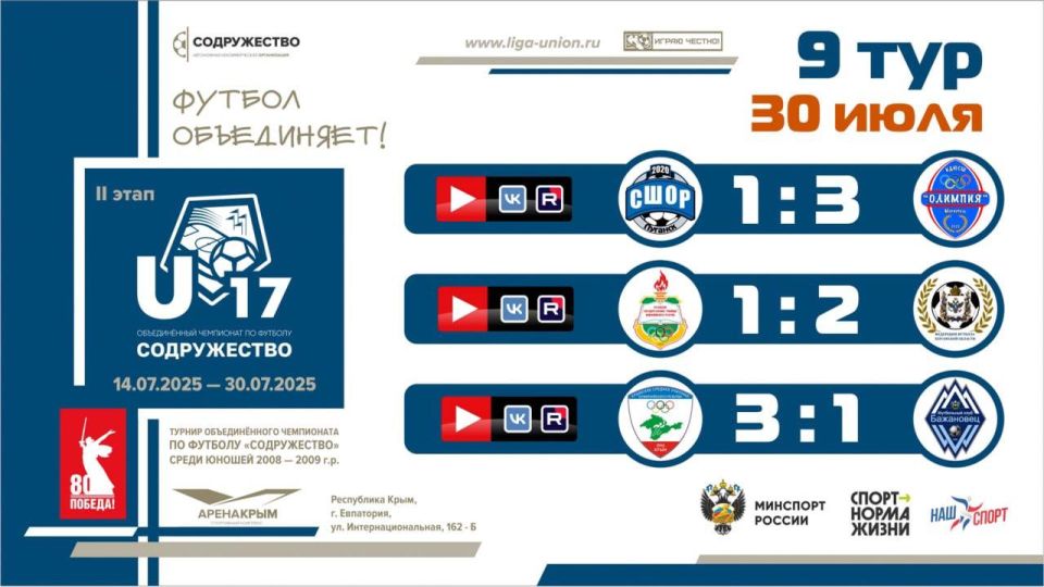 ����� 9 ���� ���� ������������ (U-17)!