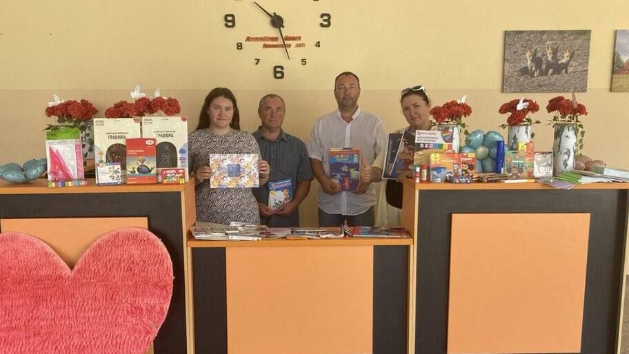 В Асканийскую школу доставили помощь из Рязанской области