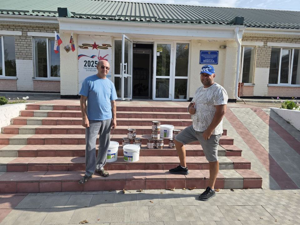 Александр Дудка: Школе в Лазурном помогли закончить ремонт