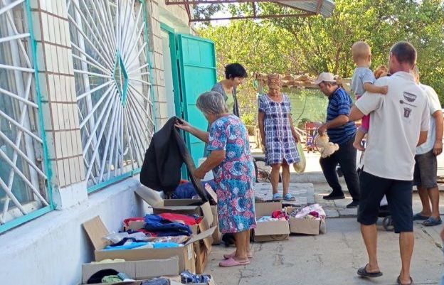 Александр Дудка: Сотрудники ТУ «Таврия» и благотворители организовали выдачу гуманитарной помощи в посёлке Вишнёвое