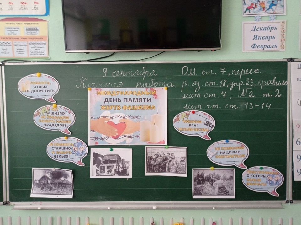 Память о жертвах фашизма: в Новокиевской школе прошли тематические мероприятия