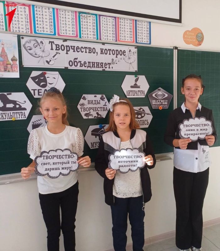 Первые Лазурненской школы поговорили об искусстве