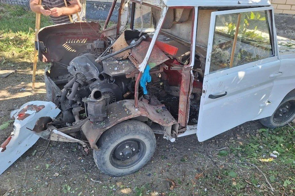 Дрон ВСУ разбомбил автомобиль херсонского инвалида