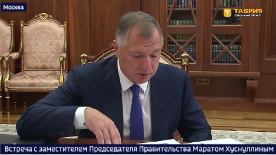 Марат Хуснуллин доложил Президенту России о ходе строительства Азовского кольца