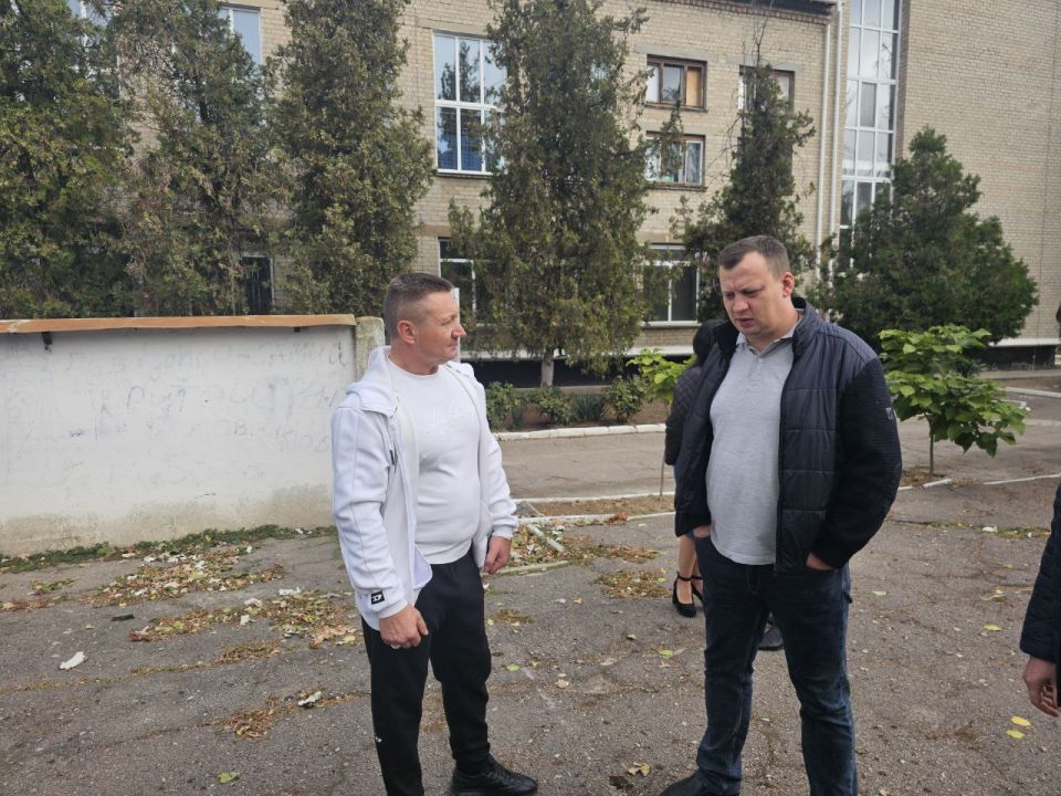 Рабочий визит врио министра образования и науки Херсонской области Алексея Григорьева в Скадовский муниципальный округ
