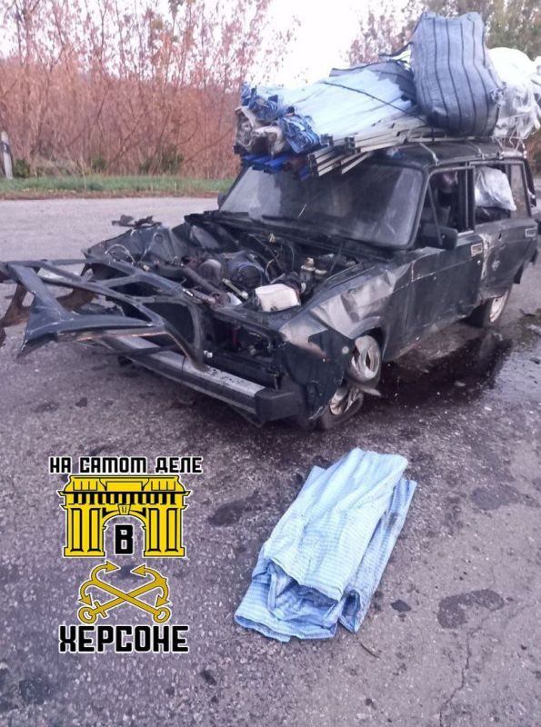 Ужасные последствия удара ВСУ по гражданским авто на трассе Заводовка-Горностаевка