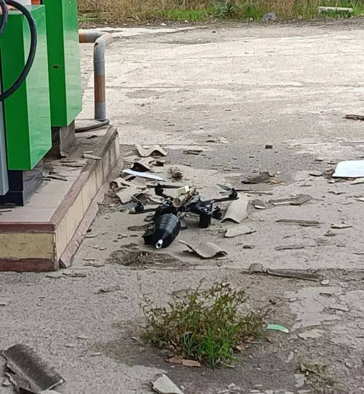 В Таврийске был обнаружен беспилотный летательный аппарат с неразорвавшимся боеприпасом