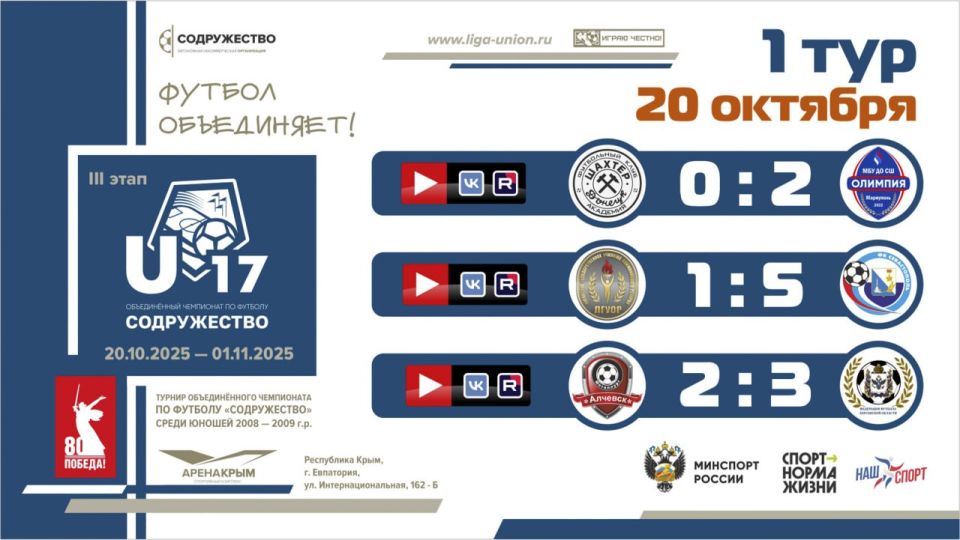 ����� 1 ���� ���� ������������ (U-17)!