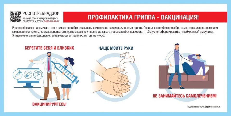 ВАКЦИНАЦИЯ ПРОТИВ ГРИППА — ВАША ЗАЩИТА ЭТОЙ ОСЕНЬЮ!