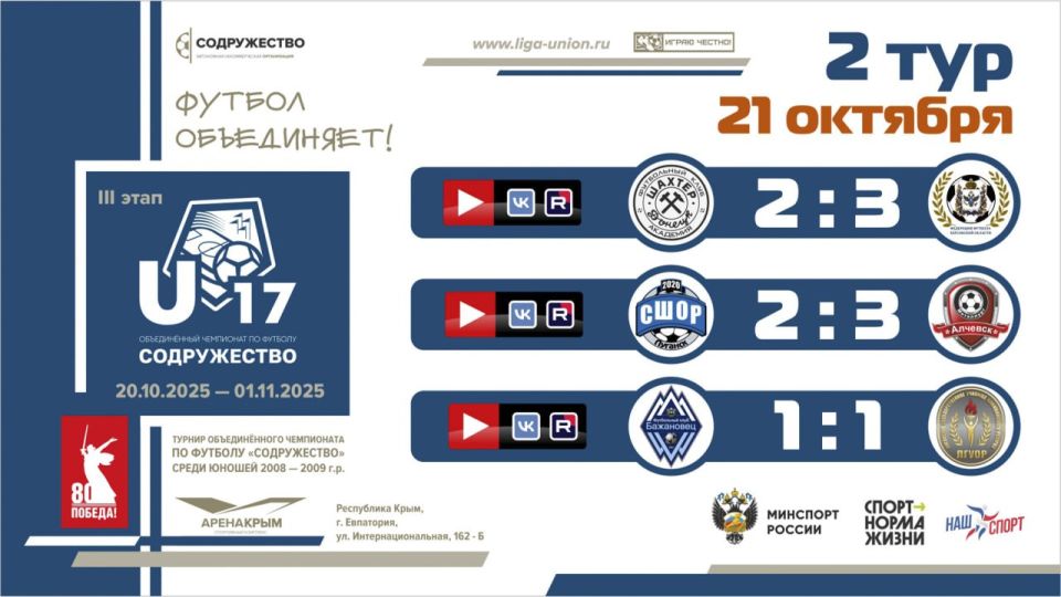 ����� 2 ���� ���� ������������ (U-17)!