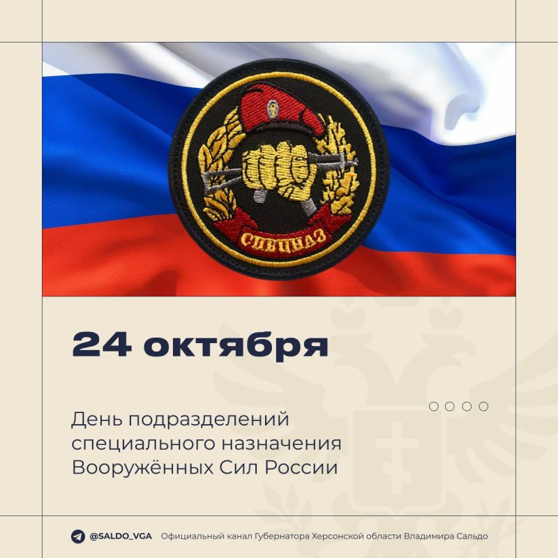 Владимир Сальдо поздравил ветеранов и военнослужащих подразделений спецназначения Вооруженных сил России с профессиональным праздником
