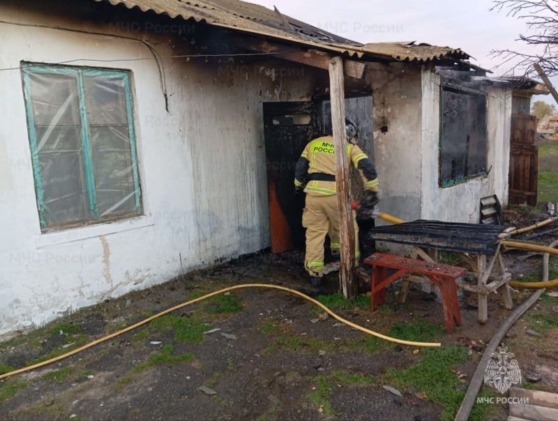 Пожар в жилом доме произошел в селе Сивашовка Новотроицкого округа