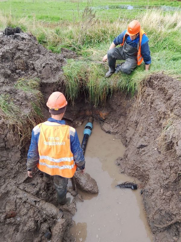 Специалистами ГУП ХО «ОБЛВОДОКАНАЛ» проведены работы по поддержанию надежной работы систем водоснабжения в поселках Новотроицкое и Сивашское