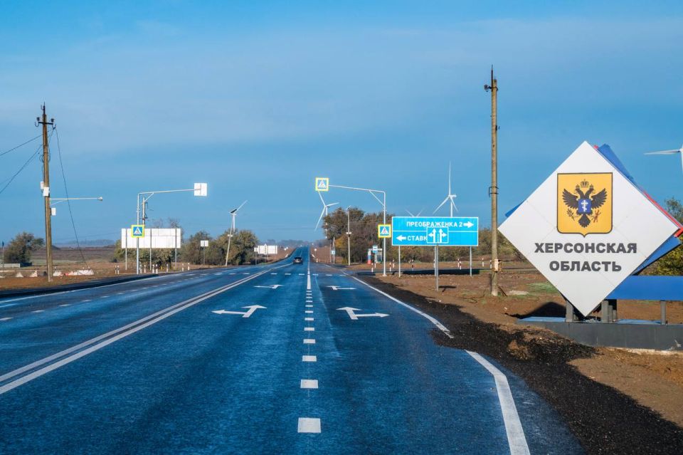 Участок трассы, который соединяет Херсонщину и Крым, отремонтировали