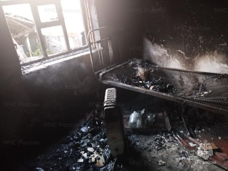 Пожар в частном доме произошел в поселке Волынское