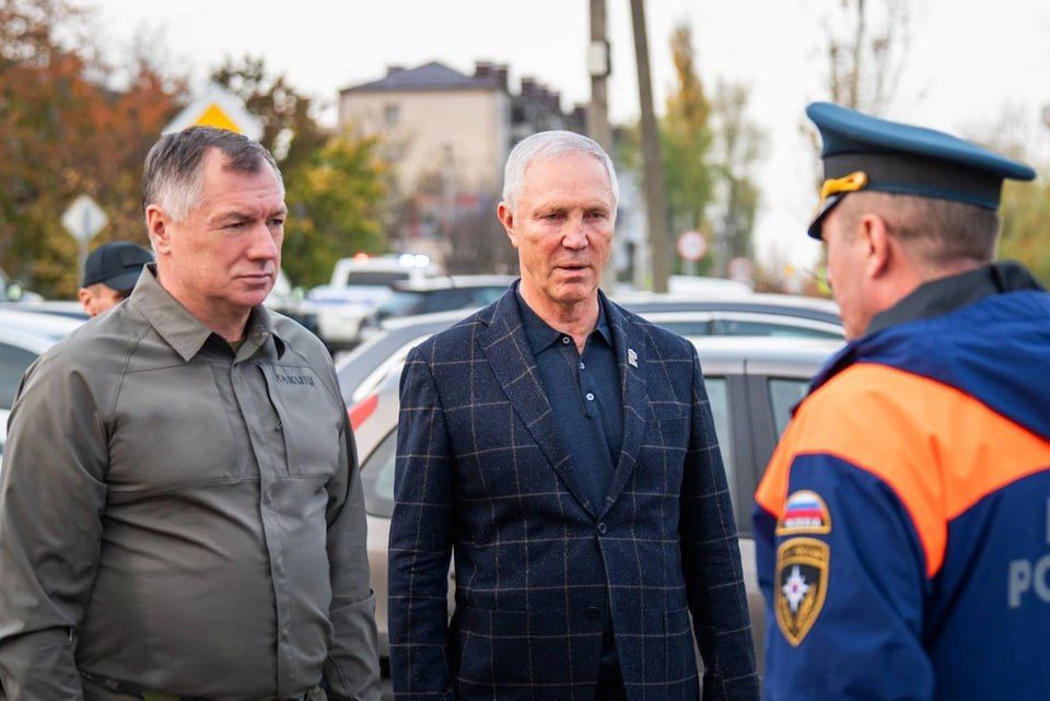 Марат Хуснуллин проинспектировал ремонт здания ГУ МЧС Херсонской области