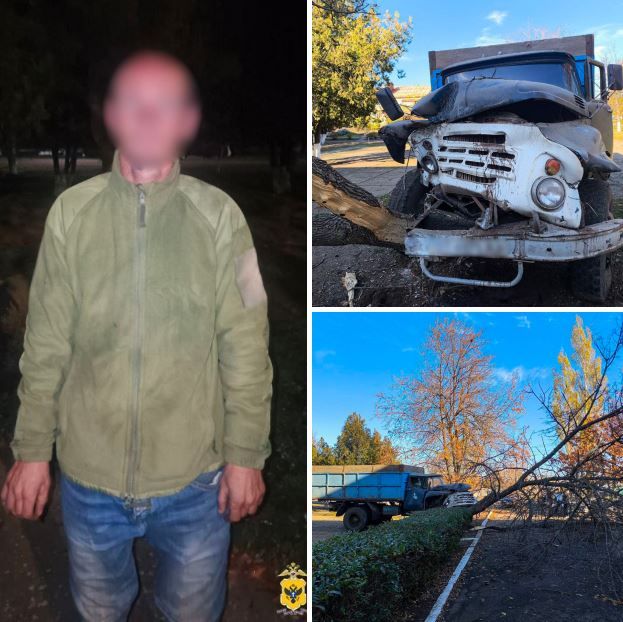 В Геническом округе полицейские задержали гражданина, совершившего ДТП на угнанном автомобиле